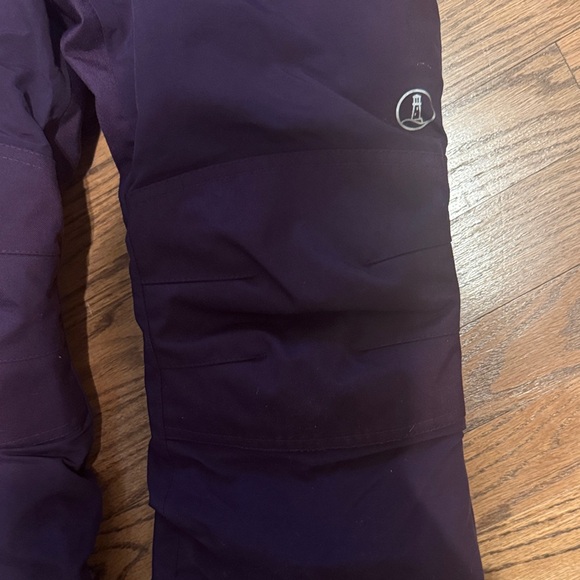 Lands' End Deep Purple Squall Snow Bib - Picture 3 of 3